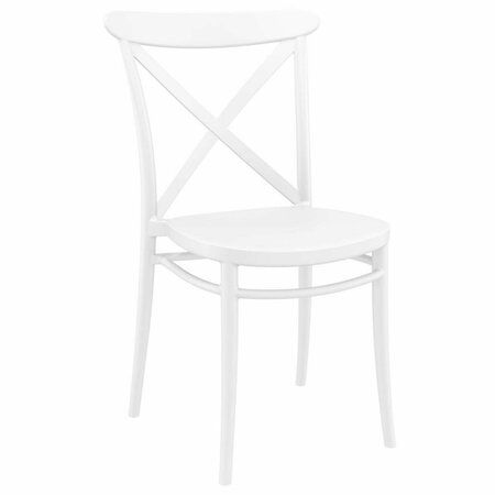 CALLE Cross Resin Outdoor Chair White -  set of 2 CA2855704